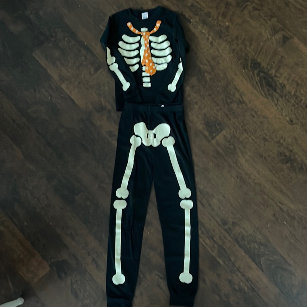Glow-in-the-Dark Skeleton Boys PJs